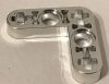 Chrome Silver Technic, Liftarm 3 x 3 L-Shape Thin  32056 Custom Chromed by BUBUL