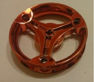 Chrome-Red Wheel 70 x 14 mm Futuristic  (R) Part 32057  Custom chromed by Bubul