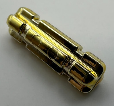 32062 Chrome Gold Technic, Axle 2L Notched Custom Chromed by BUBUL