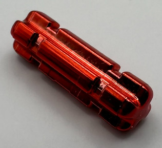 32062 Chrome RED Technic, Axle 2L Notched Custom Chromed by BUBUL