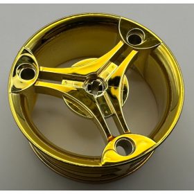   32077 Chrome Gold Wheel 70 x 28 mm Futuristic  Custom chromed by Bubul