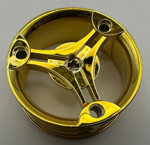 32077 Chrome Gold Wheel 70 x 28 mm Futuristic  Custom chromed by Bubul