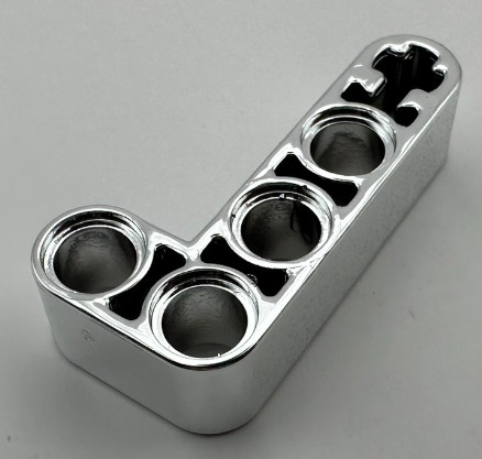 32140 Chrome Silver Technic, Liftarm 2 x 4 L-Shape Thick  32140 Custom Chromed by BUBUL