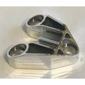   32175 Chrome Silver Technic, Pin Connector 3 x 3 with Axle and 3 Pin Holes Custom Chromed by BUBUL