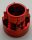 32187 | Chrome Red Technic Driving Ring Extension | Custom Chromed by BUBUL