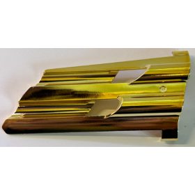  32188 Chrome Gold Technic, Panel Fairing # 3 Large Long, Large Holes, Side A or 22972, 41347 Custom Chromed by BUBUL