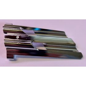   32189 Chrome Silver Technic, Panel Fairing # 4 Large Long, Large Holes, Side B or 22973, 41348 Custom Chromed by BUBUL