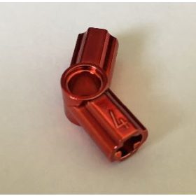   32192 Chrome RED Technic, Axle and Pin Connector Angled #4 - 135 degrees  Custom Chromed by BUBUL