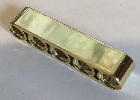 32316 Chrome GOLD Technic, Liftarm 1 x 5 Thick  Custom chromed by Bubul