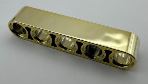 32316 | Chrome GOLD Technic, Liftarm 1 x 5 Thick | Custom Chromed by Bubul