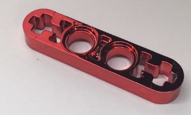 32449 Chrome RED Technic, Liftarm 1 x 4 Thin  Custom Chromed by BUBUL