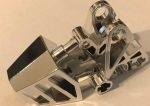   32475 Chrome Silver Bionicle Foot with Ball Joint Socket 3 x 6 x 2 1/3 Custom Chromed by BUBUL