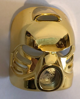 32505 Chrome Gold Bionicle Mask Hau or 43095 Custom Chromed by BUBUL