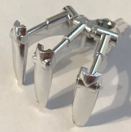 32506 Chrome Silver Bionicle Claw with Axle Custom Chromed by BUBUL