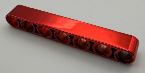 32524 | Chrome Red Technic, Liftarm 1 x 7 Thick | Custom Chromed by BUBUL