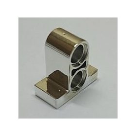   32530 Chrome Silver Technic, Pin Connector Plate 1 x 2 x 1 2/3 with 2 Holes (Double on Top)  Custom Chromed by BUBUL