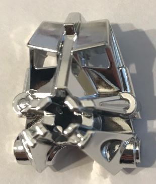 32553 Chrome Silver Bionicle Head Connector Block 3 x 4 x 1 2/3 Custom Chromed by BUBUL