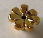   32606 Chrome Gold Friends Accessories Flower with 7 Thick Petals and Pin Custom Chromed by BUBUL
