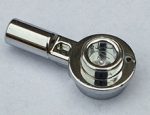   Chrome Silver Bar 1L with 1 x 1 Round Plate with Hollow Stud  32828 Custom chromed by BUBUL