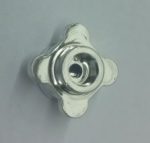   33291 Chrome Silver Plate, Round 1 x 1 with Flower Edgepart;  33291 or 28573 Custom Chromed by BUBUL