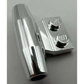   3475 | Chrome Silver Engine, Smooth Small, 1 x 2 Side Plate (Undetermined Type) | Custom Chromed by Bubul