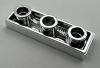 35459 | Chrome Silver Tile, Modified 1 x 3 Inverted with Hole | Custom Chromed by BUBUL