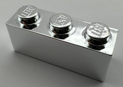 3622 Chrome Silver Brick 1 x 3   or 45505  Custom Chromed by BUBUL