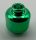 3626 Chrome Green Minifig, - Head (Plain) - Hollow Stud   3626c or 30011c or 3626  Custom Chromed by BUBUL