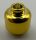 3626 Chrome Gold Minifig, Head (Plain) - Stud Recessed   3626c or 30011c or 3626