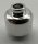 3626 Chrome Silver Minifig, - Head (Plain) - Hollow Stud   3626c or 30011c or 3626  Custom Chromed by BUBUL