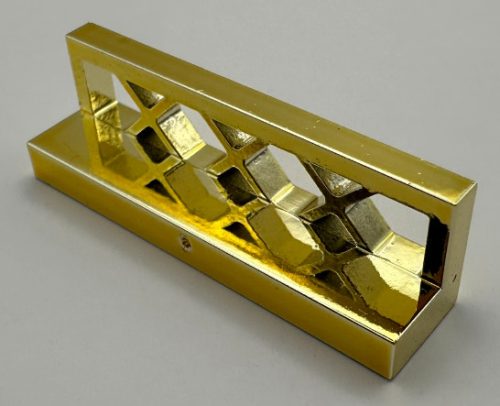 3633 Chrome Gold Fence 1 x 4 x 1 Custom Chromed by BUBUL