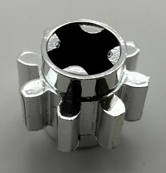 3647 Chrome Silver Technic, Gear 8 Tooth Type 1   Custom chromed by Bubul
