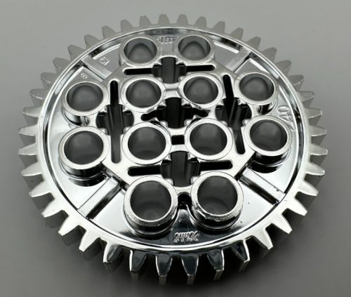 3649 Chrome Silver Technic, Gear 40 Tooth or 34432 chromed by Bubul