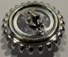 3650 Chrome Silver Technic, Gear 24 Tooth Crown - Reinforced 3650a 3650b   Custom chromed by Bubul