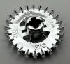 3650 Chrome Silver Technic, Gear 24 Tooth Crown - Reinforced 3650a 3650b   Custom chromed by Bubul