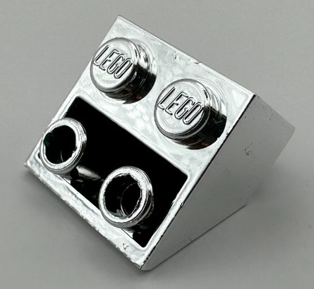 3660 Chrome Silver Slope, Inverted 45 2 x 2  3660 Custom Chromed by BUBUL