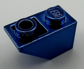 3665 Chrome BLUE Slope, Inverted 45 2 x 1 Custom Chromed by BUBUL