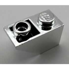   3665 Chrome Silver Slope, Inverted 45 2 x 1 Custom Chromed by BUBUL