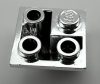 Chrome Silver Slope, Inverted 45 2 x 2 Double Convex  3676 Custom chromed by BUBUL