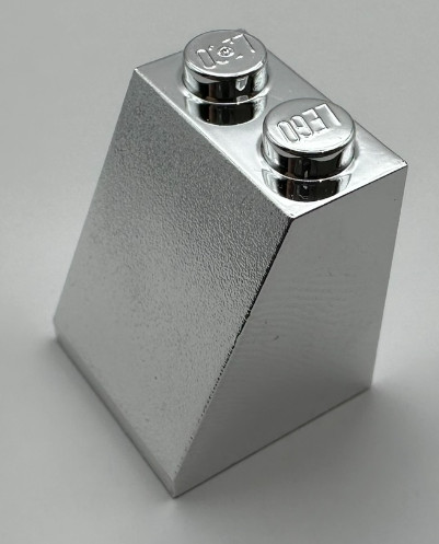 3678b | Chrome Silver Slope 65 2 x 2 x 2 with Bottom Tube 90512 | Custom chromed by Bubul