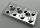 3709b Chrome Silver Technic, Plate 2 x 4 with 3 Holes Custom  Chromed by Bubul