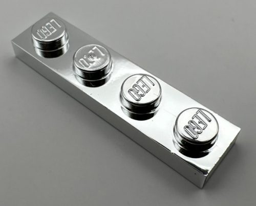 3710 | Chrome SILVER Plate 1 x 4 | Custom chromed by Bubul