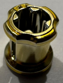 3713_Chrome-GOLD Technic Bush  part 3713 Custom Chromed by Bubul