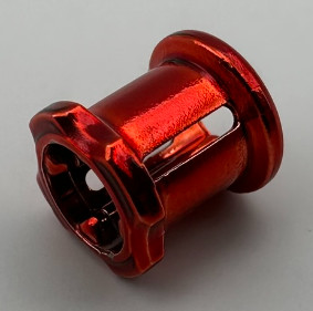 3713 | Chrome Red Technic Bush | Custom Chromed by Bubul