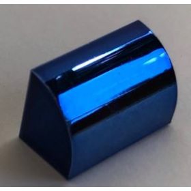   37352 | Chrome Blue Brick, Modified 1 x 2 x 1 No Studs, Curved Top | Custom Chromed by BUBUL