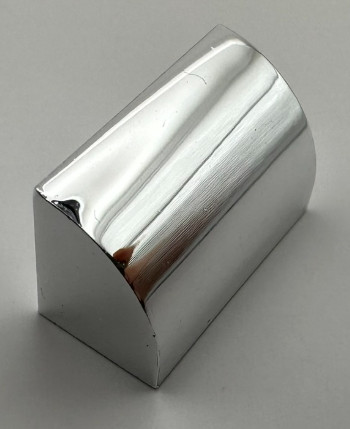37352 | Chrome Silver Brick, Modified 1 x 2 x 1 No Studs, Curved Top | Custom Chromed by BUBUL
