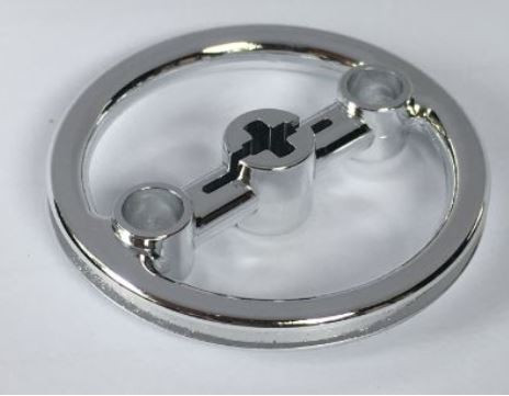 Chrome Silver Technic, Steering Pulley Large  3736 Custom Chromed by BUBUL