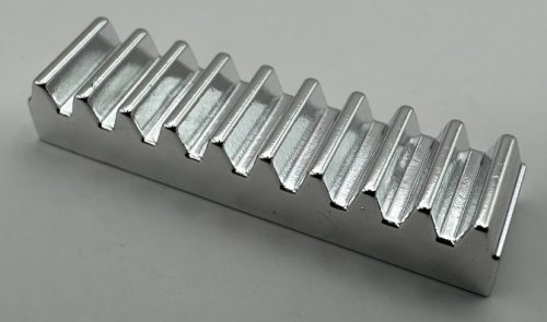 3743 Chrome Silver Technic, Gear Rack 1 x 4  Custom chromed by BUBUL