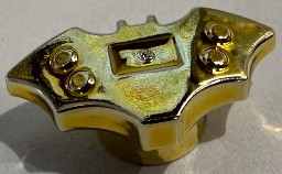 37720b Chrome Gold Minifigure, Weapon Batarang, Very Small Custom Chromed by BUBUL