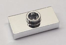 15573 Chrome Silver Plate, Modified 1 x 2 with 1 Stud (Jumper)    3794 similar mold type 15573  Custom chromed by Bubul